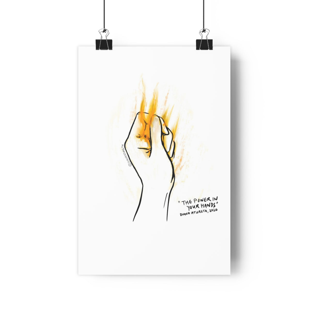 The Power in Your Hands (White) - Giclée Art Print
