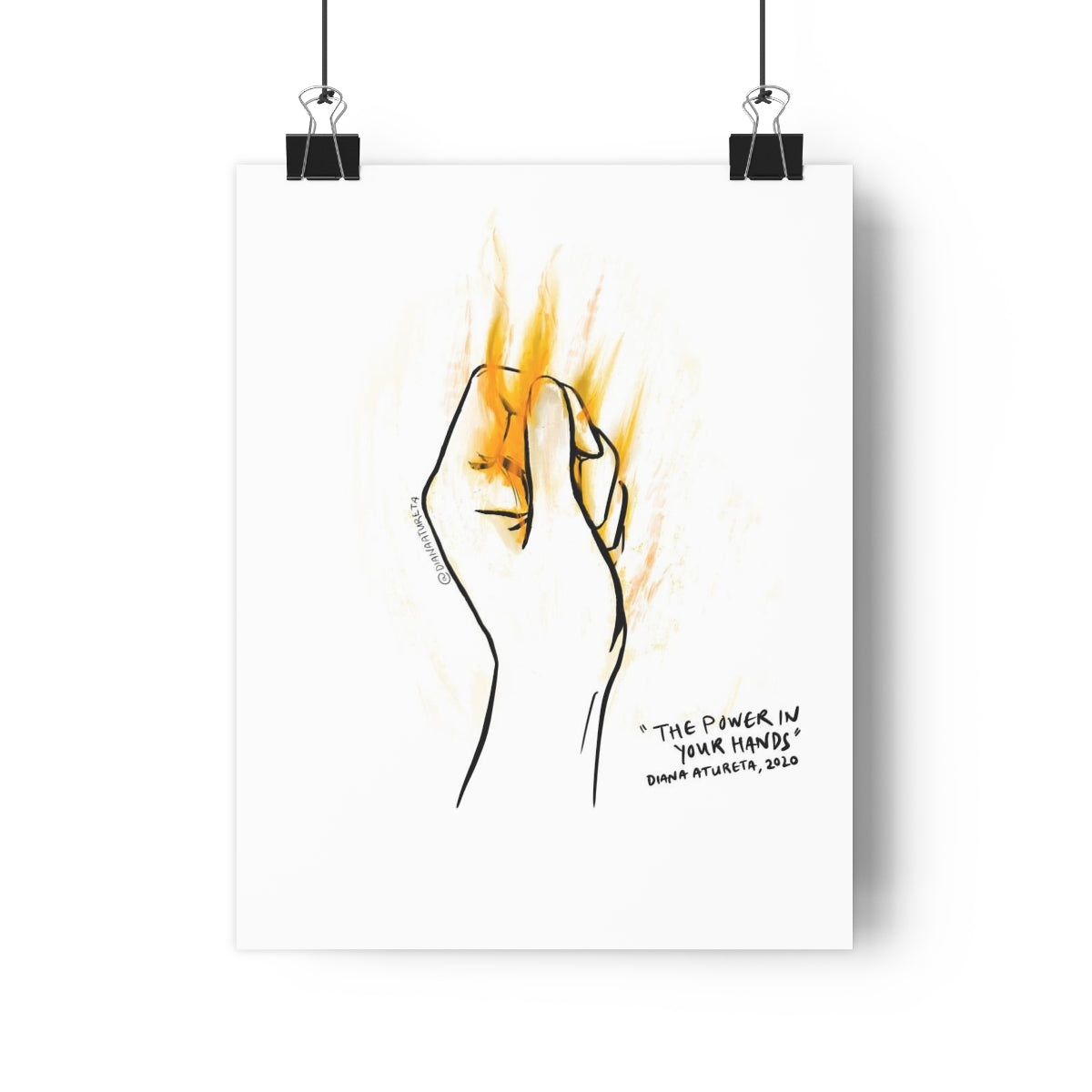The Power in Your Hands (White) - Giclée Art Print