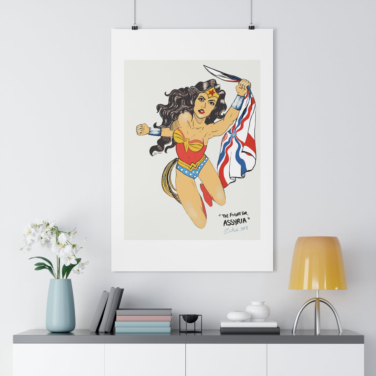 The Fight for Assyria - Giclée Art Print