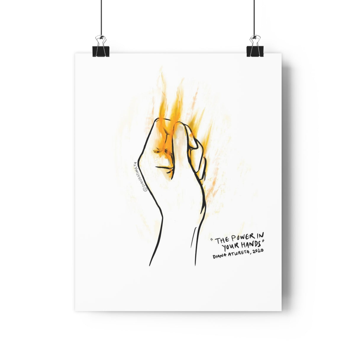 The Power in Your Hands (White) - Giclée Art Print