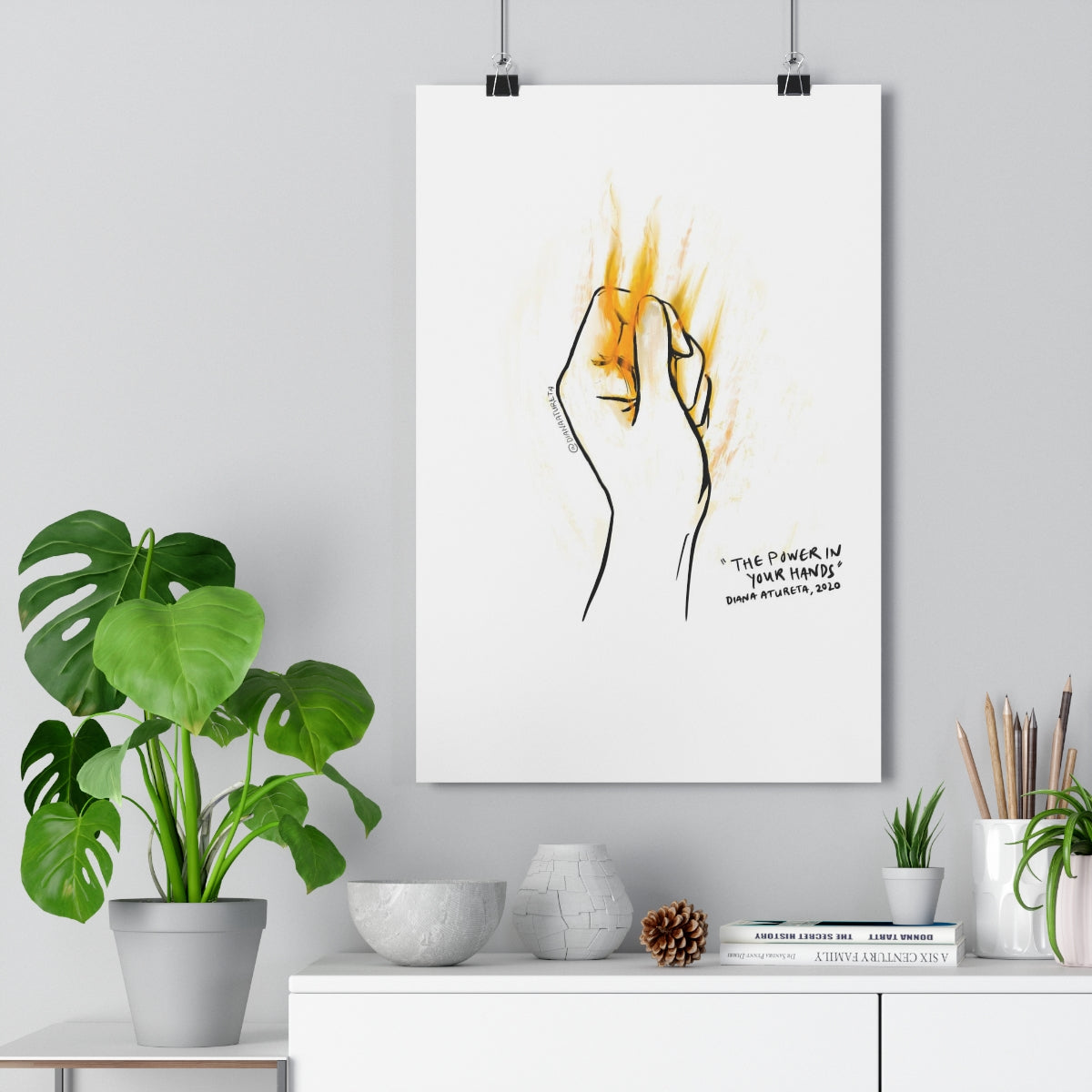 The Power in Your Hands (White) - Giclée Art Print