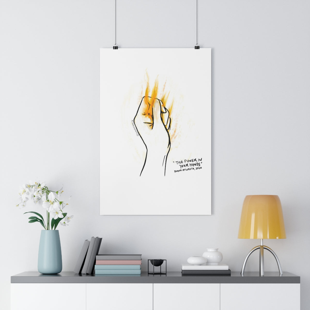 The Power in Your Hands (White) - Giclée Art Print