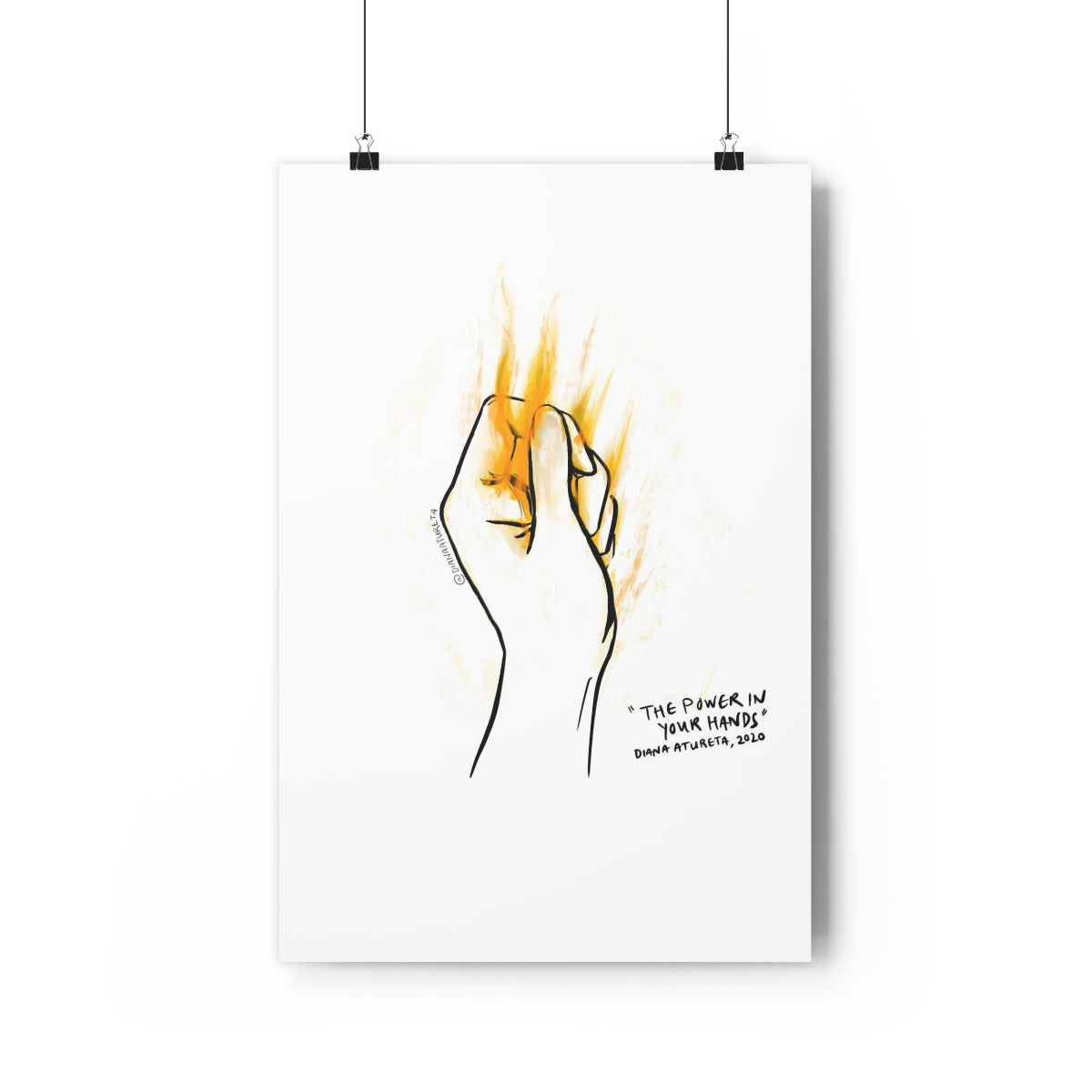The Power in Your Hands (White) - Giclée Art Print
