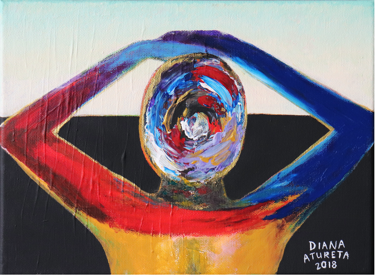 After Eye Sees, I Carpe Diem (I Seize the Day), 2018 by Diana Atureta