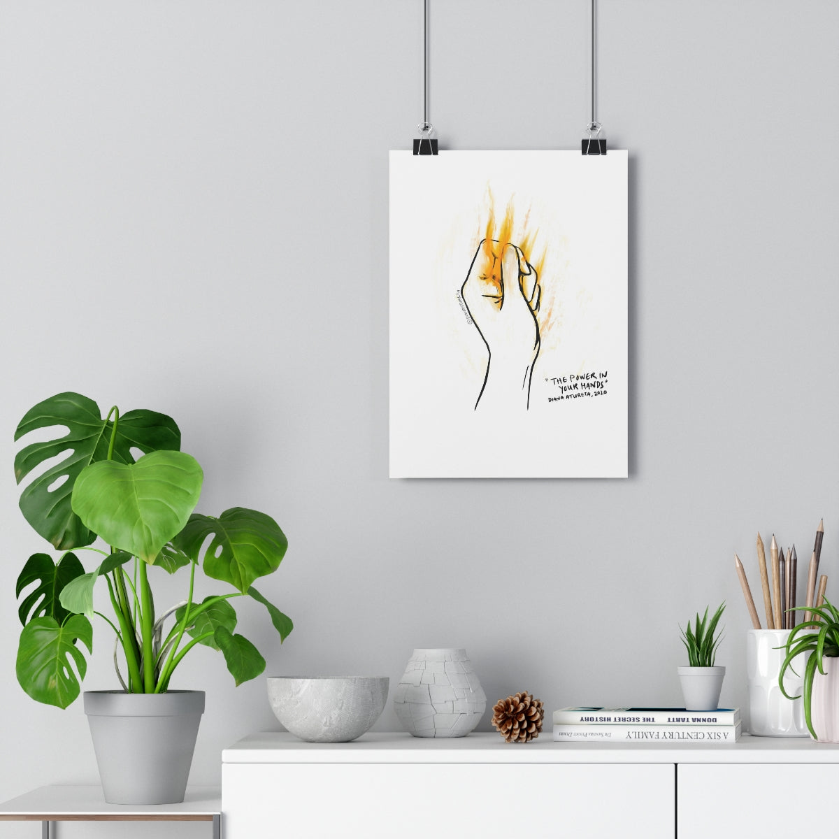 The Power in Your Hands (White) - Giclée Art Print
