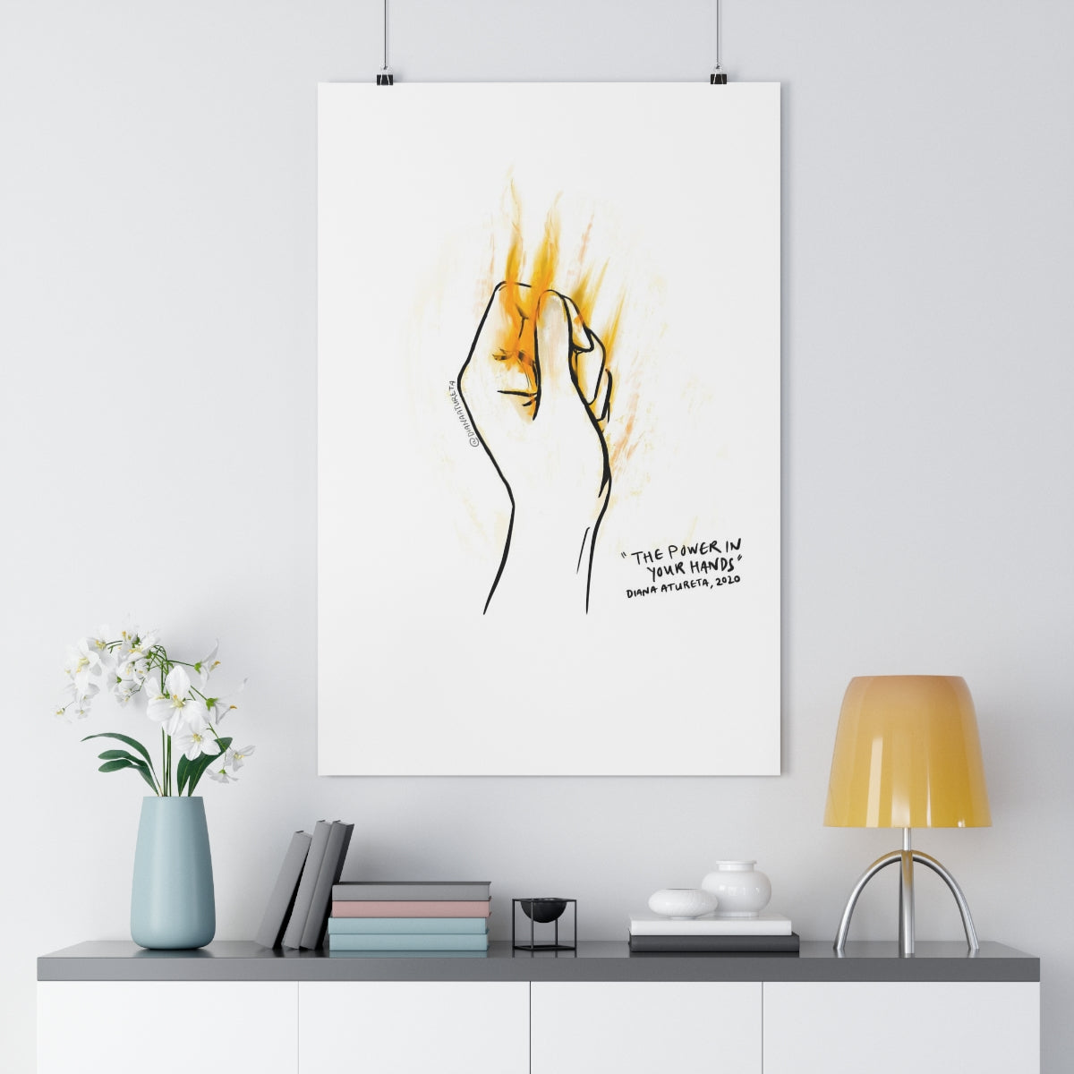 The Power in Your Hands (White) - Giclée Art Print