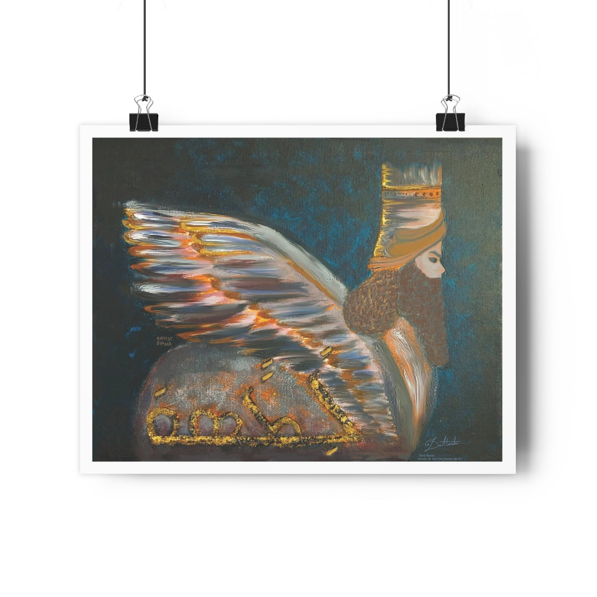 Lamassu Gold - Giclée Art Print