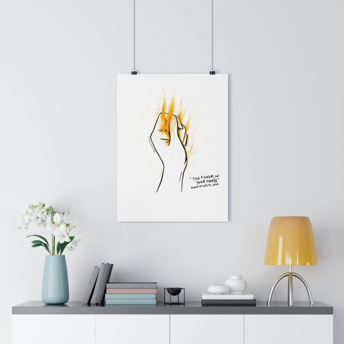 The Power in Your Hands (White) - Giclée Art Print