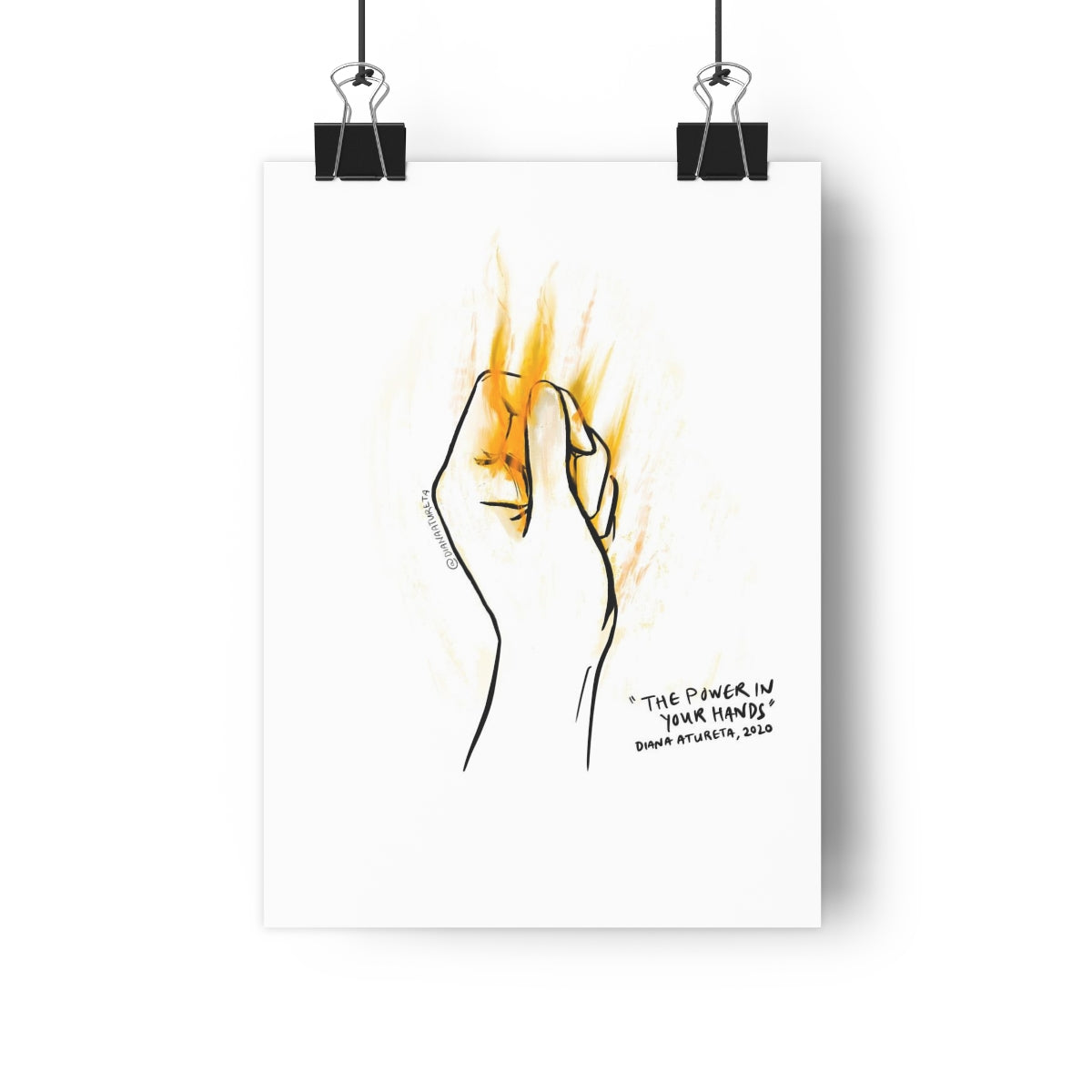 The Power in Your Hands (White) - Giclée Art Print