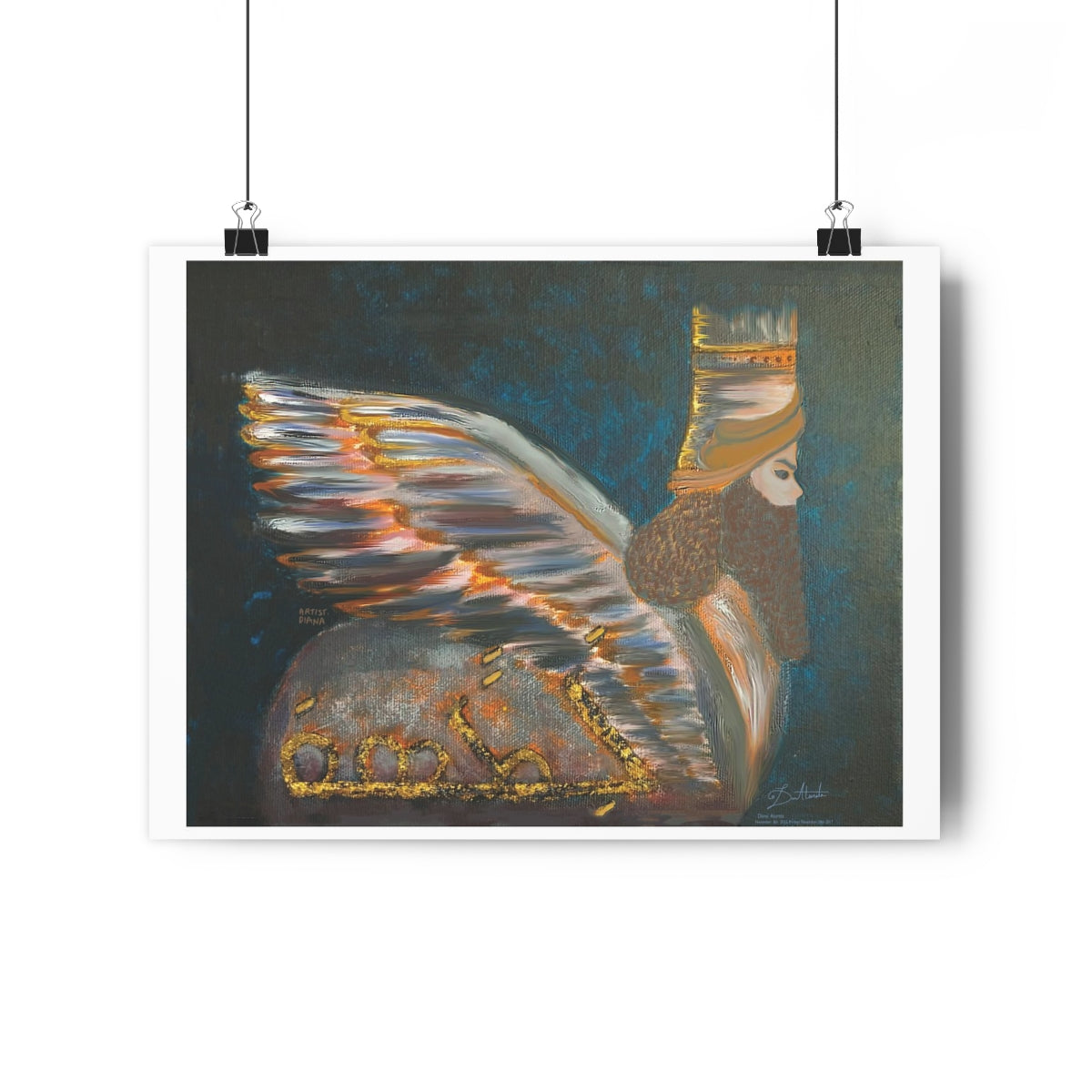 Lamassu Gold - Giclée Art Print