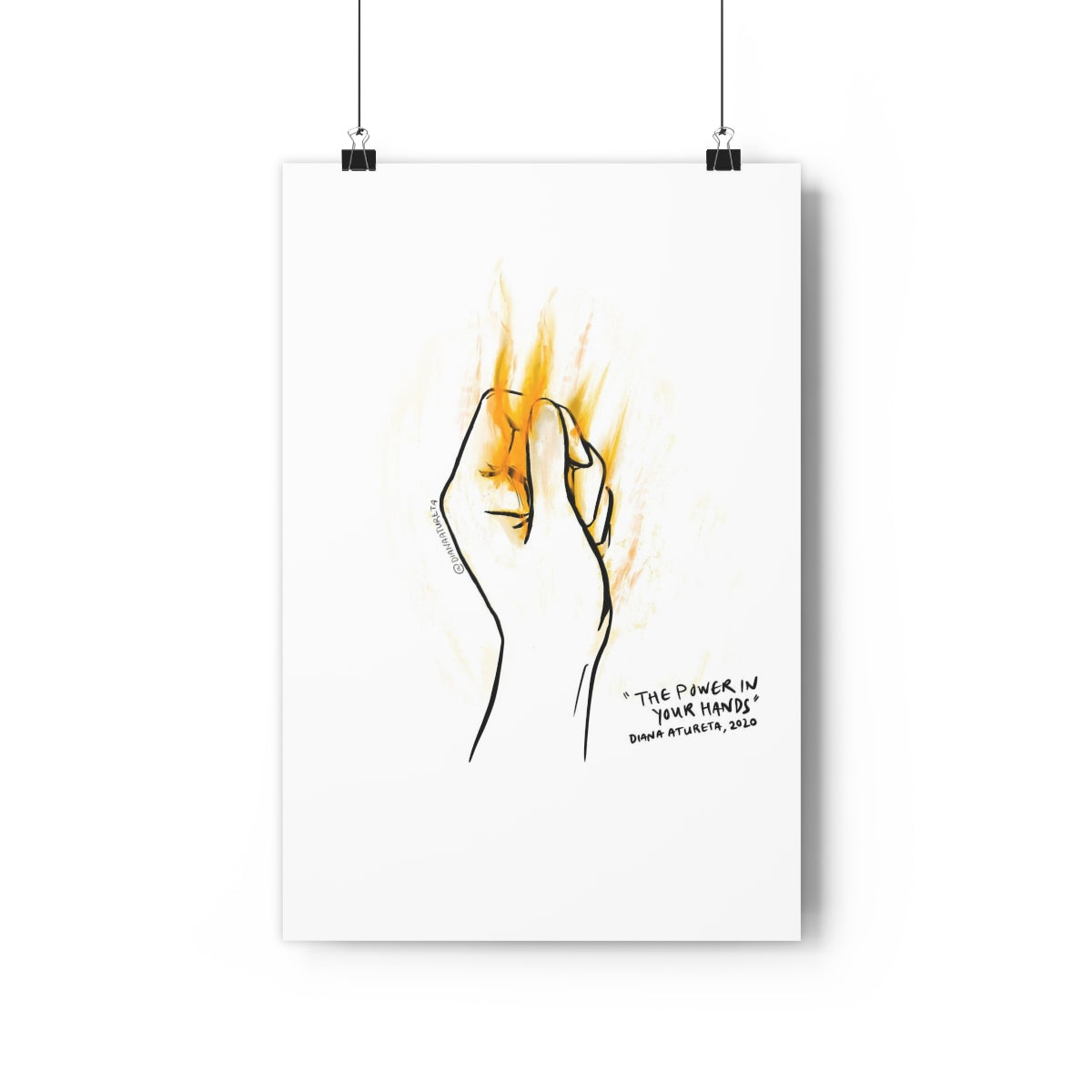 The Power in Your Hands (White) - Giclée Art Print