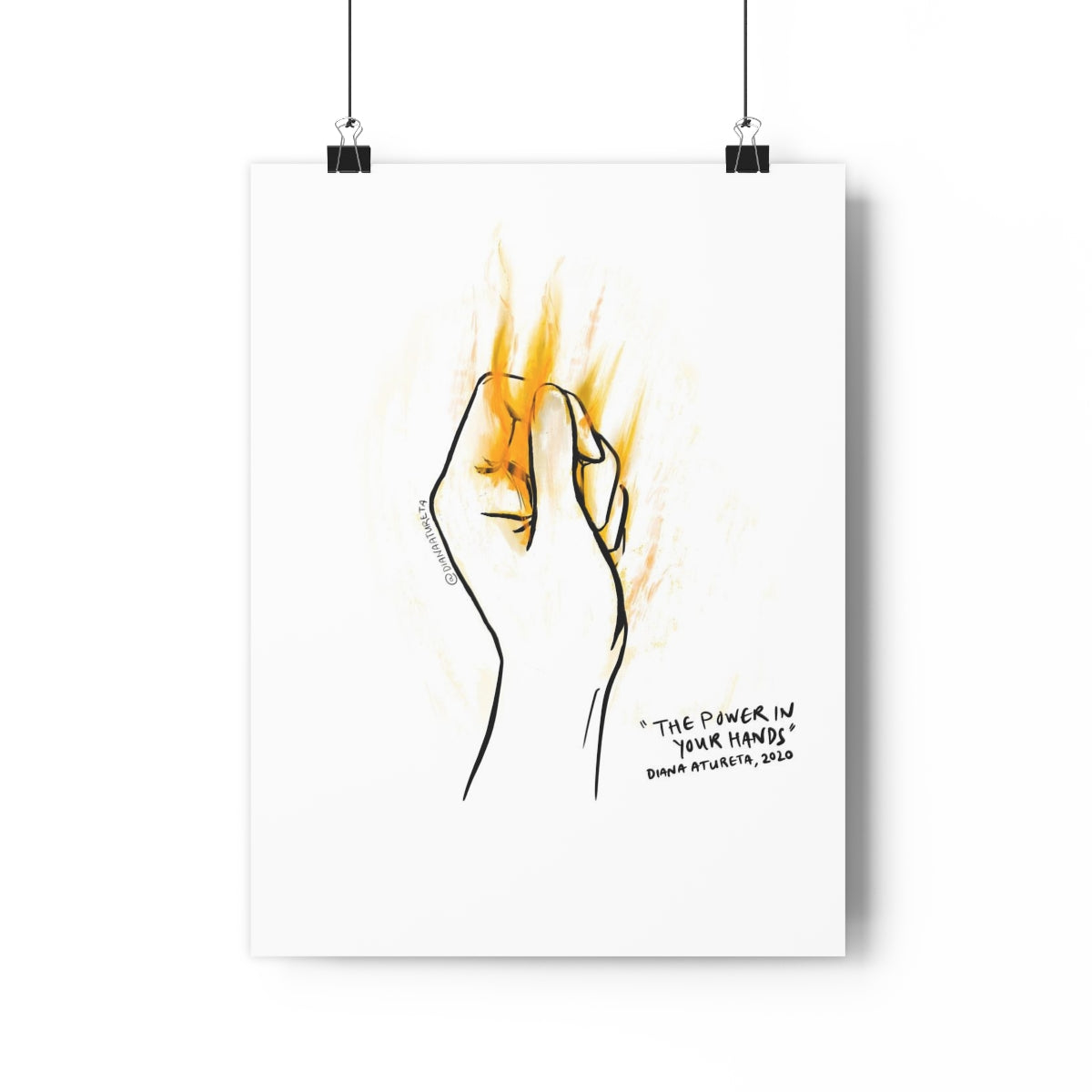 The Power in Your Hands (White) - Giclée Art Print