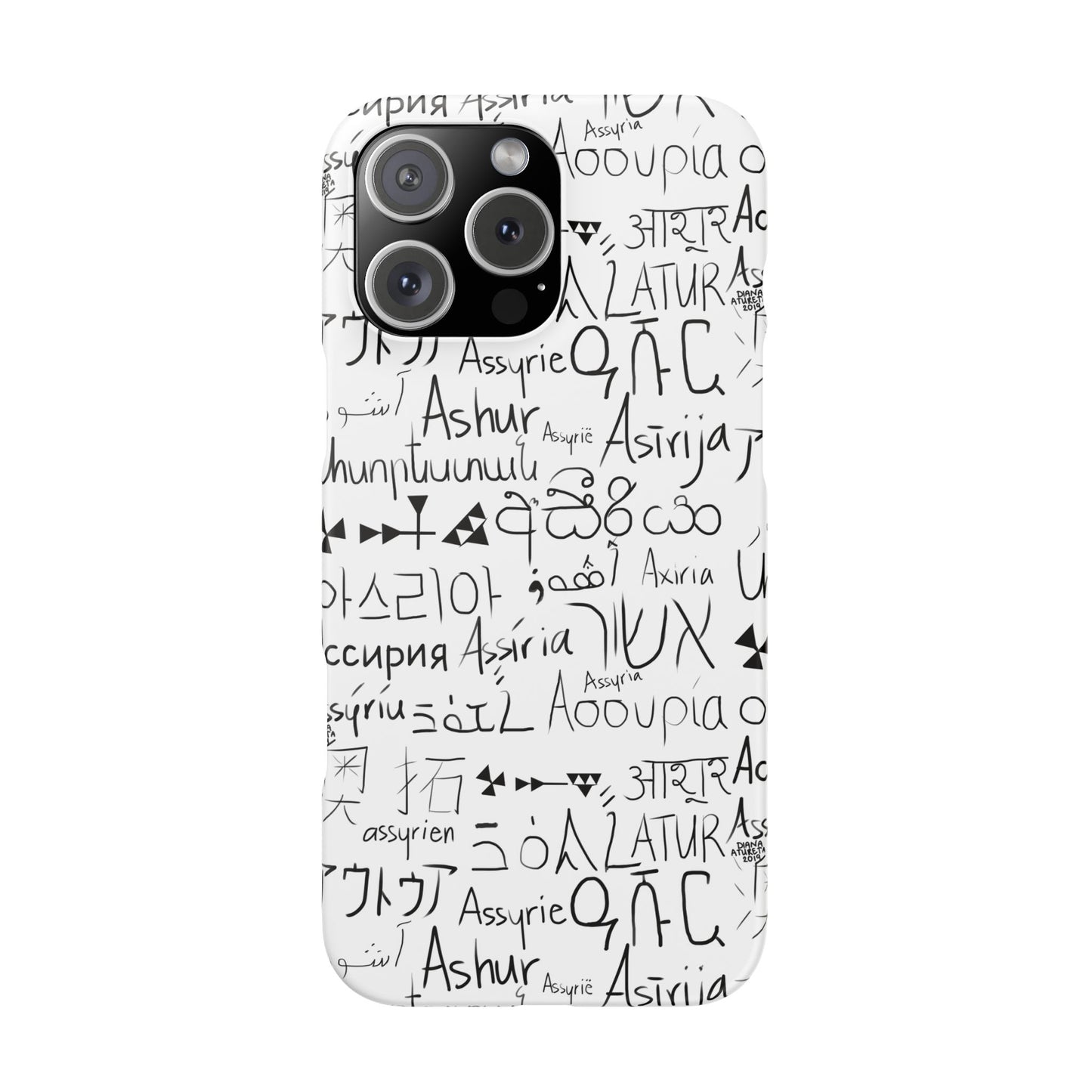 Assyria Around the World - Slim Case for iPhone and Android