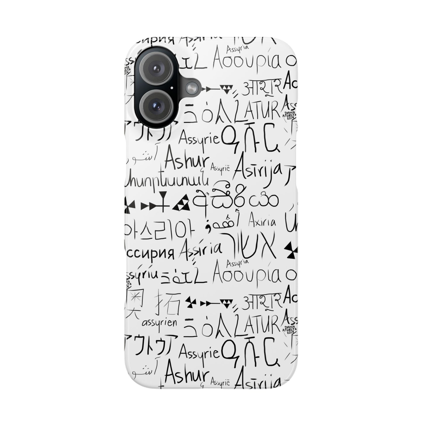 Assyria Around the World - Slim Case for iPhone and Android