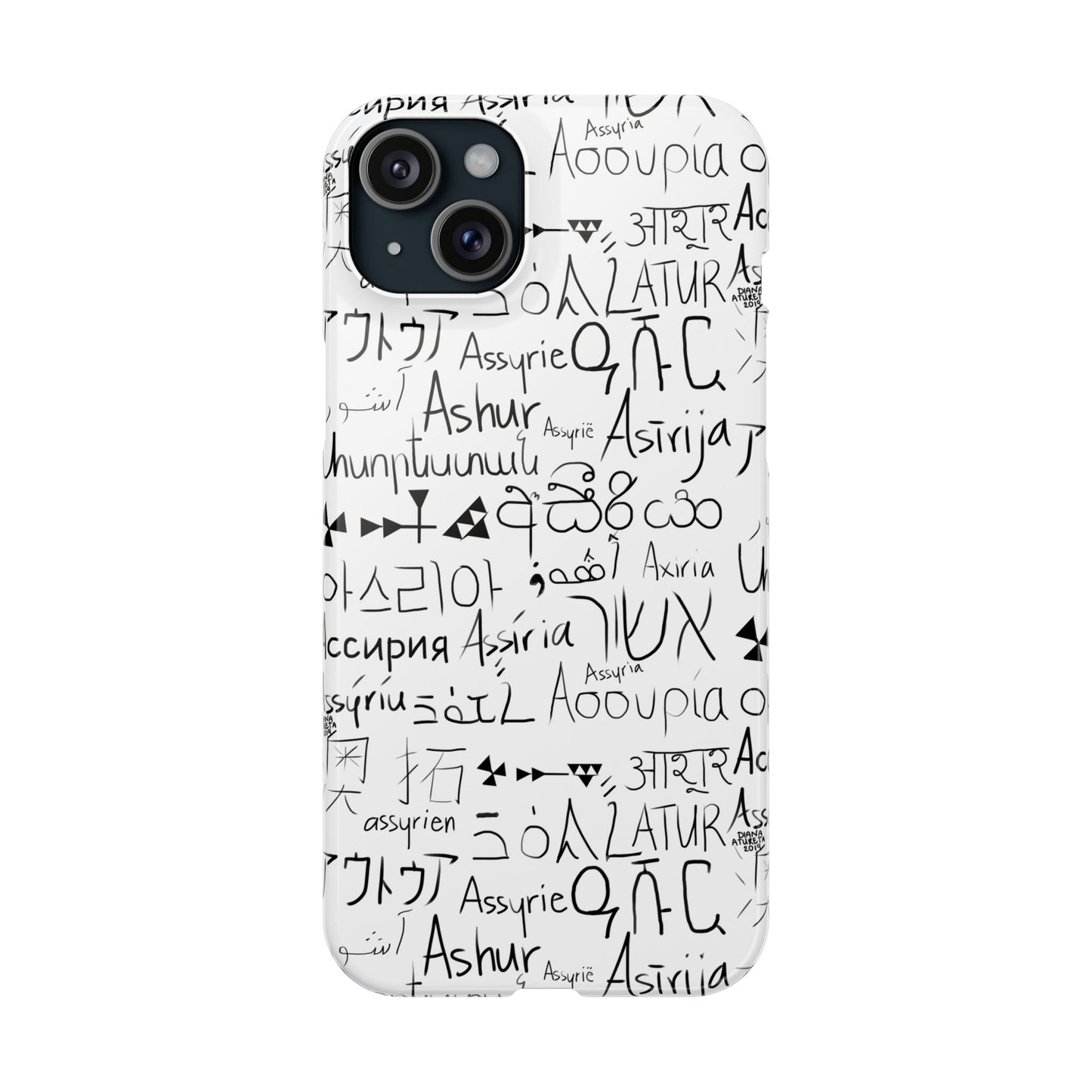 Assyria Around the World - Slim Case for iPhone and Android