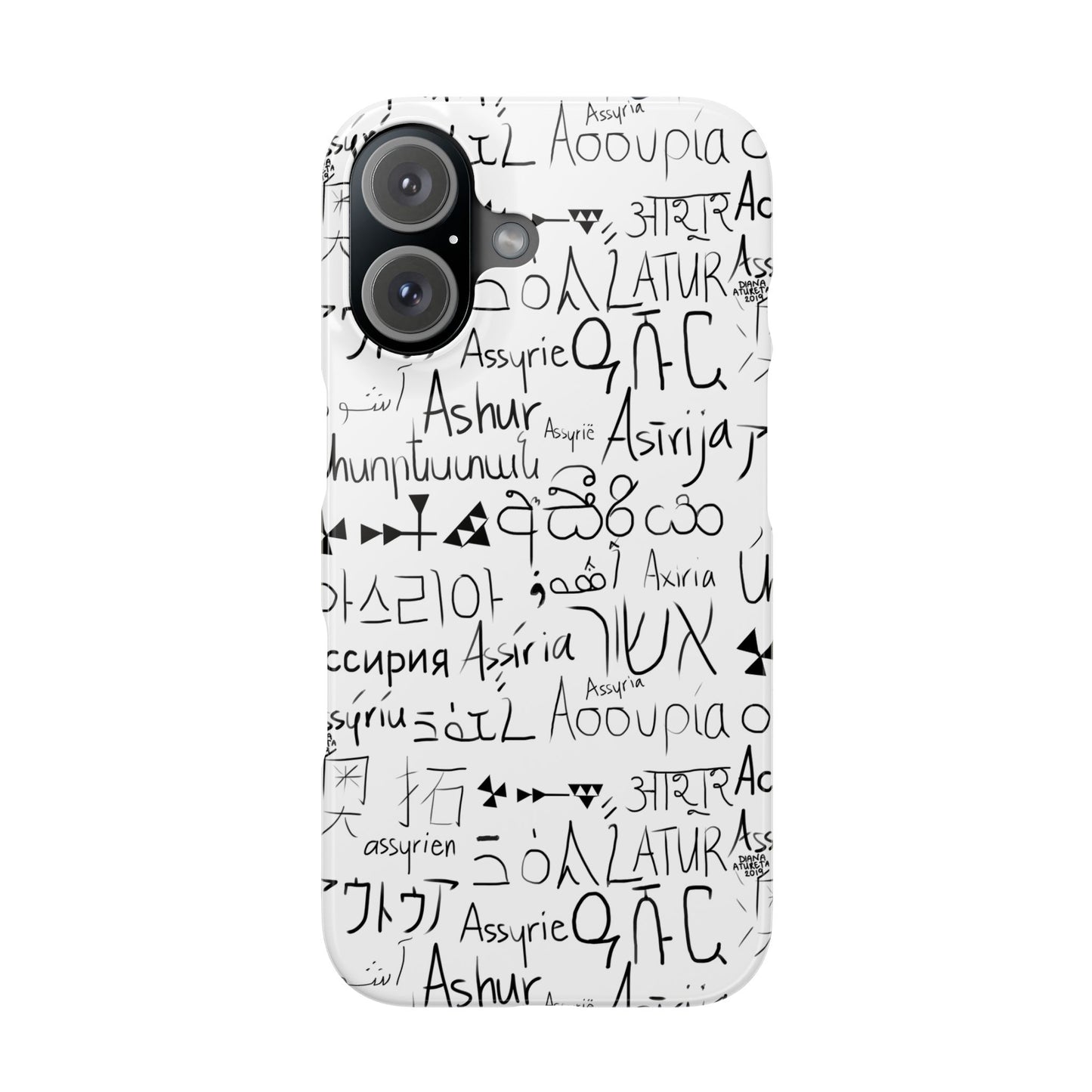 Assyria Around the World - Slim Case for iPhone and Android