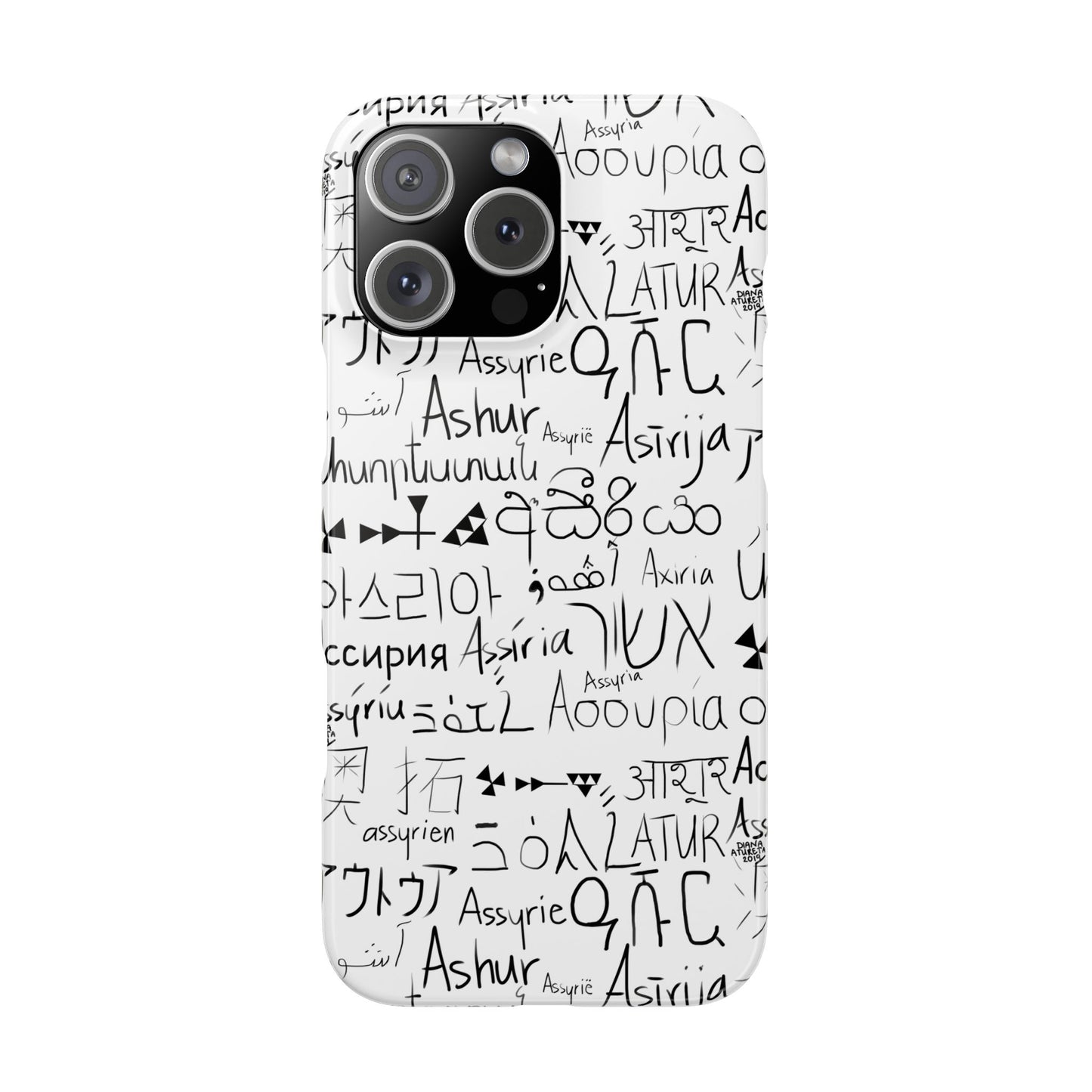 Assyria Around the World - Slim Case for iPhone and Android