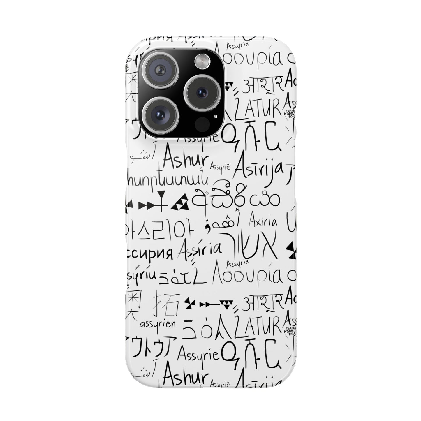 Assyria Around the World - Slim Case for iPhone and Android