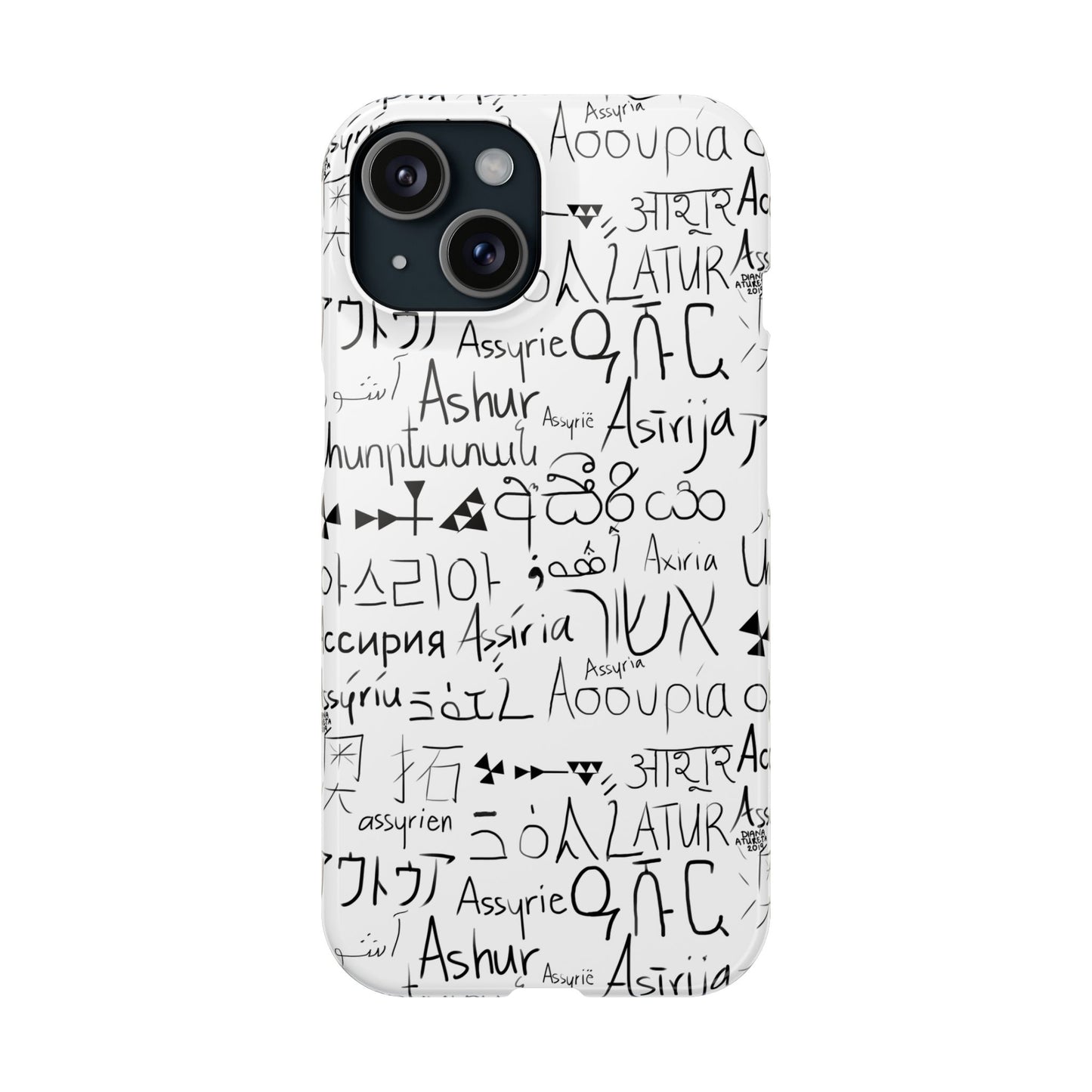 Assyria Around the World - Slim Case for iPhone and Android