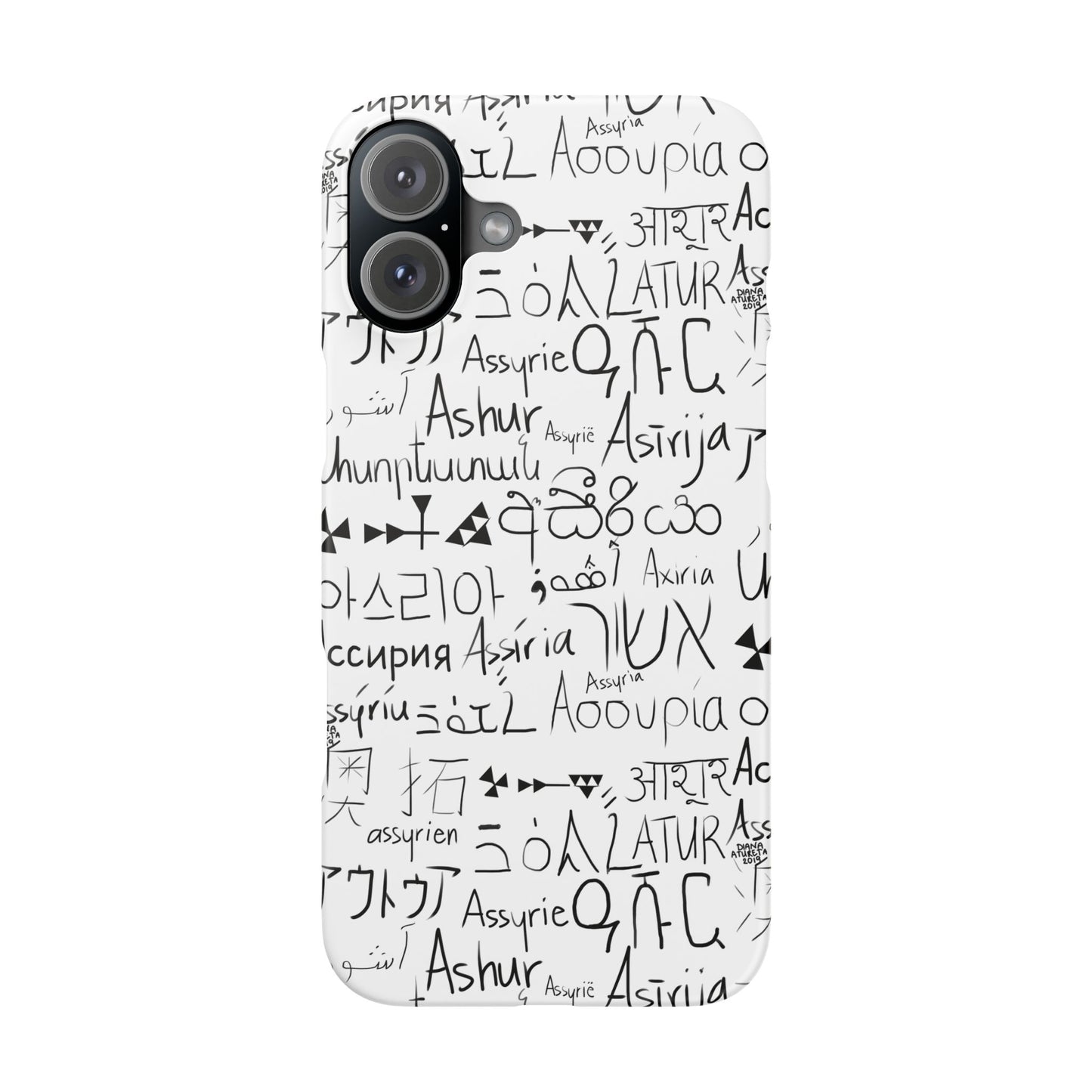 Assyria Around the World - Slim Case for iPhone and Android