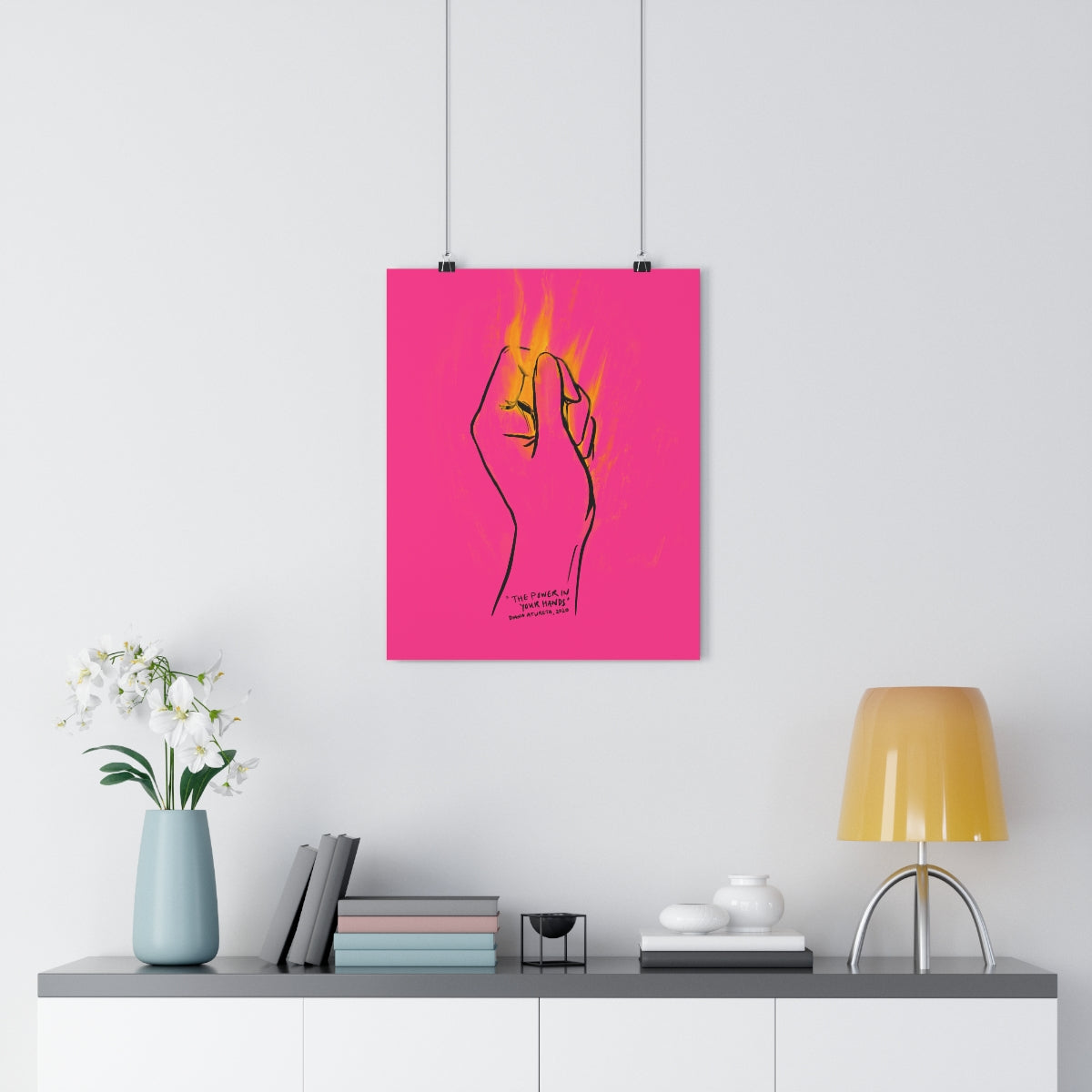 The Power in Your Hands (Pink) - Giclée Art Print