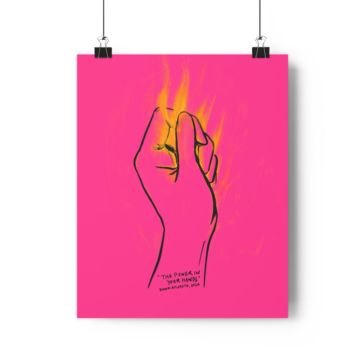 The Power in Your Hands (Pink) - Giclée Art Print