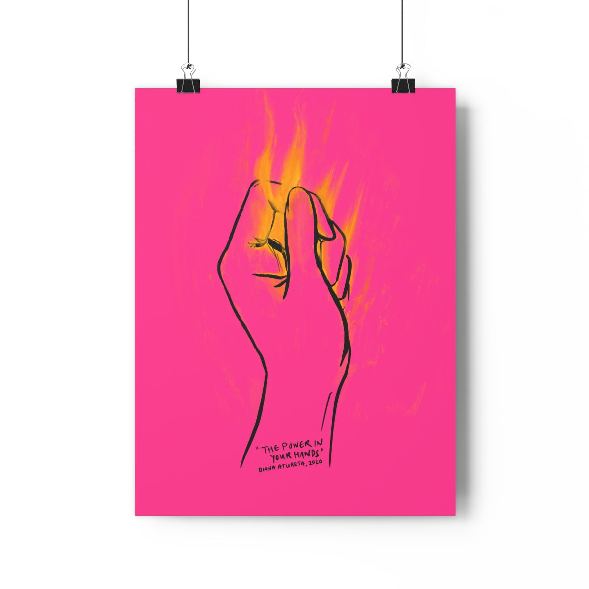 The Power in Your Hands (Pink) - Giclée Art Print