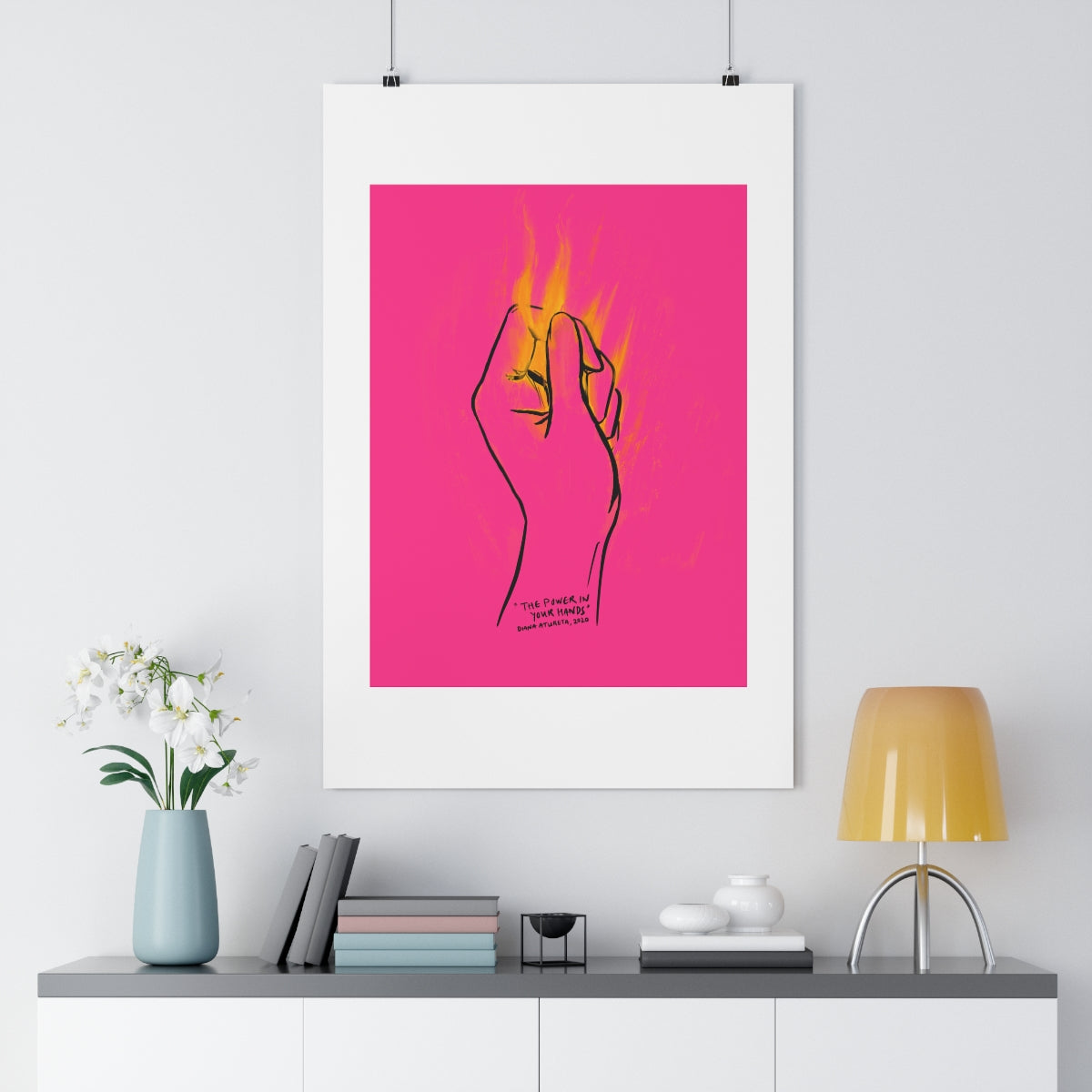 The Power in Your Hands (Pink) - Giclée Art Print