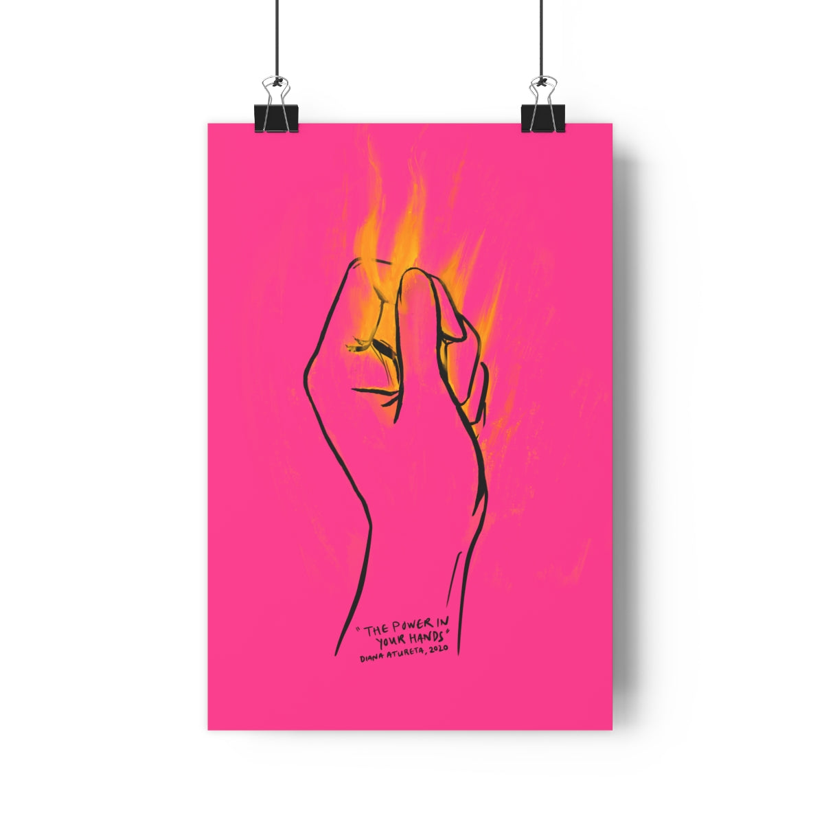 The Power in Your Hands (Pink) - Giclée Art Print