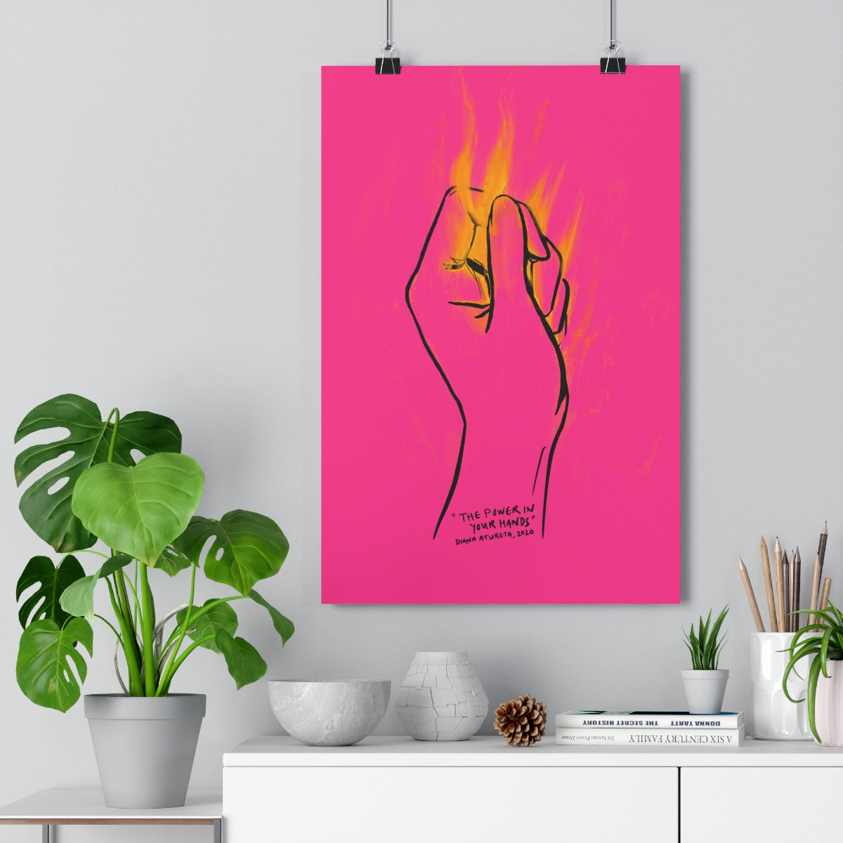 The Power in Your Hands (Pink) - Giclée Art Print