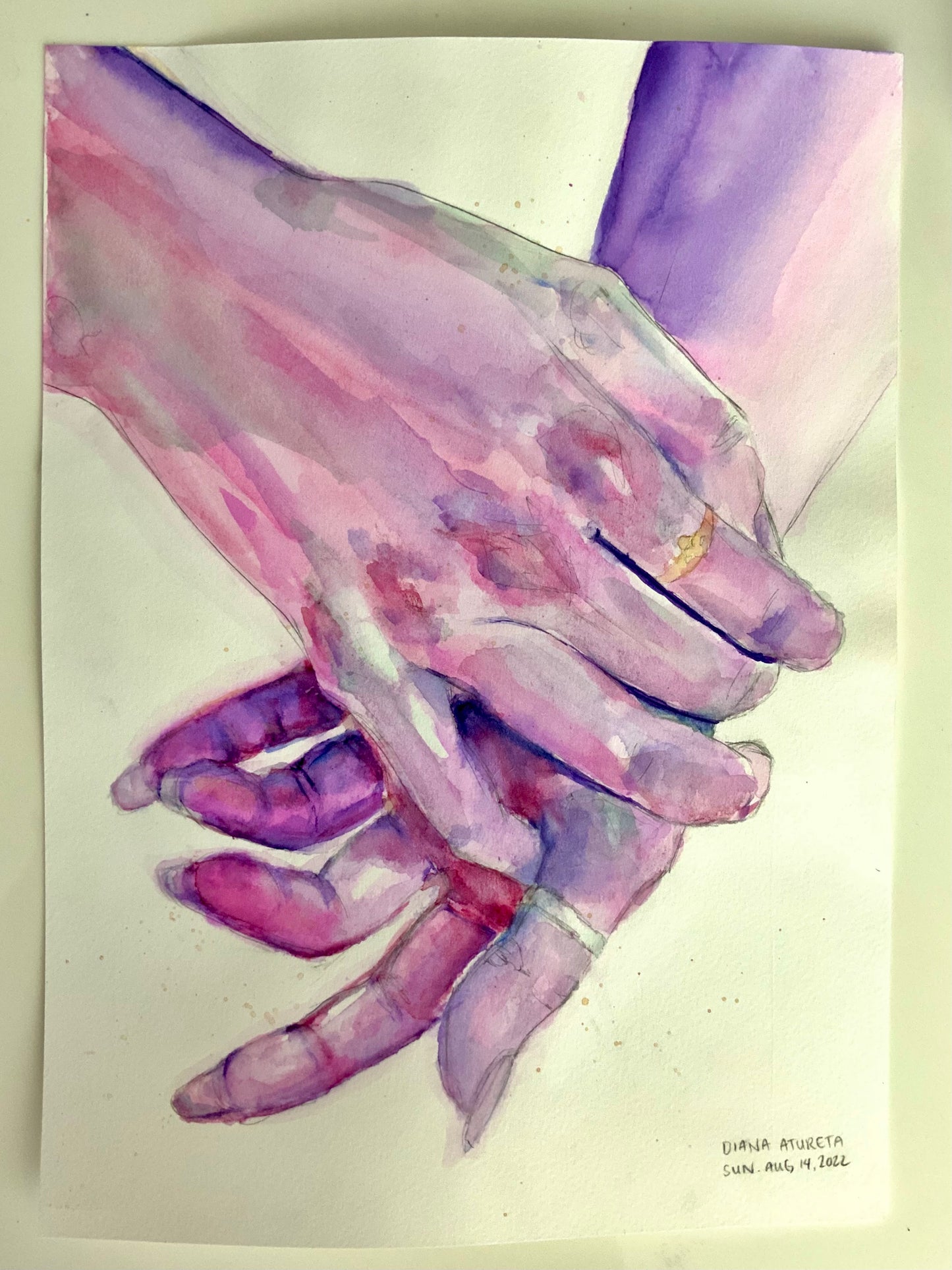 Hands Colour Study 04 — Original