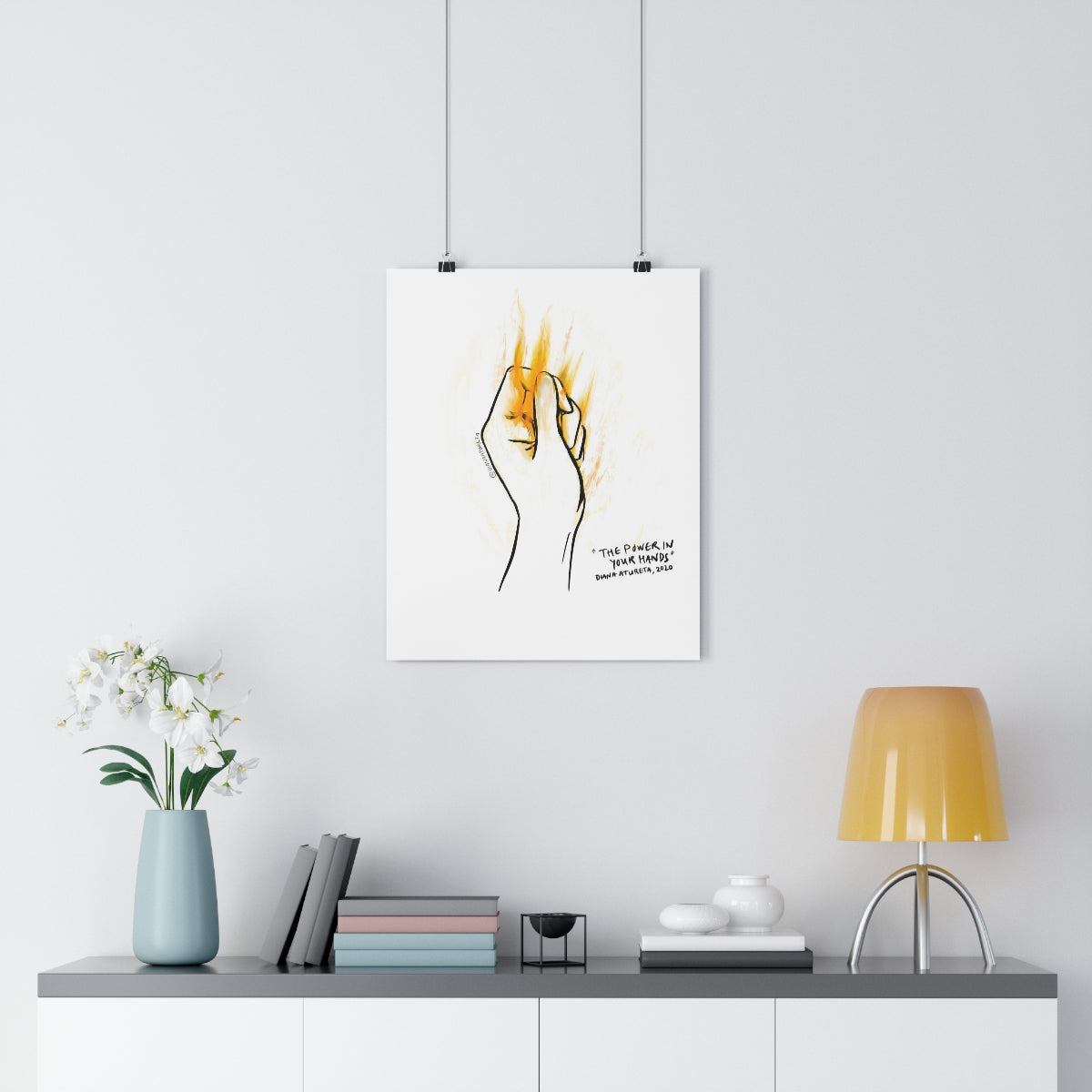 The Power in Your Hands (White) - Giclée Art Print