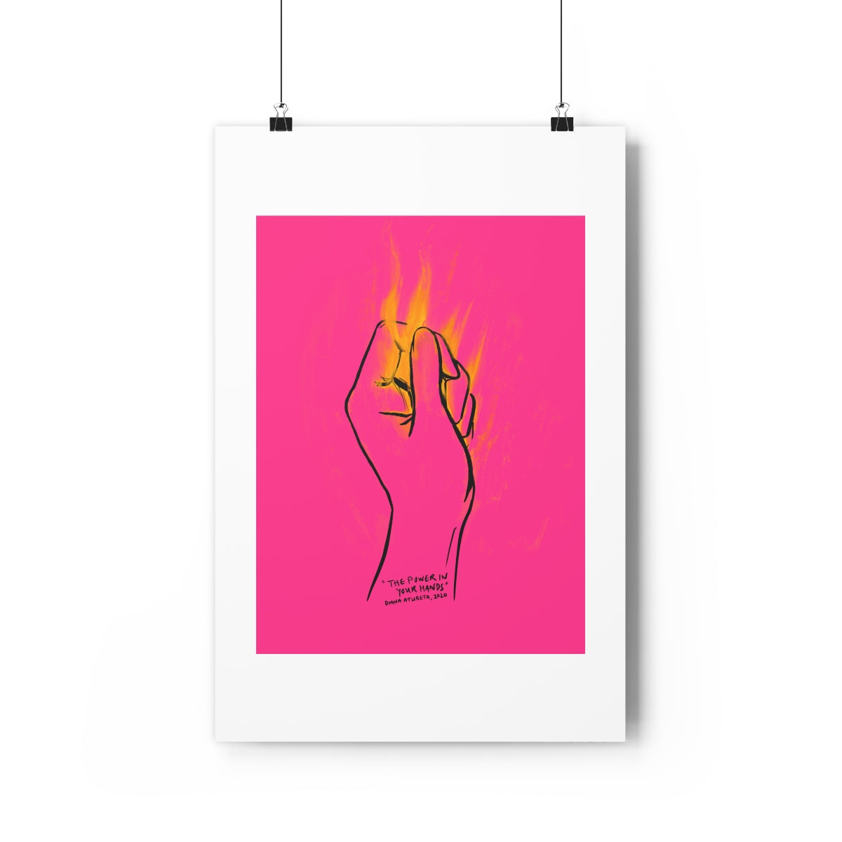 The Power in Your Hands (Pink) - Giclée Art Print