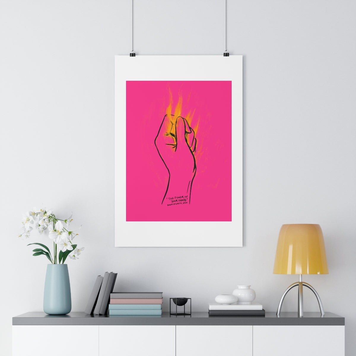 The Power in Your Hands (Pink) - Giclée Art Print