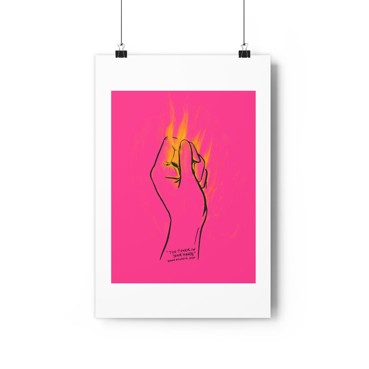 The Power in Your Hands (Pink) - Giclée Art Print