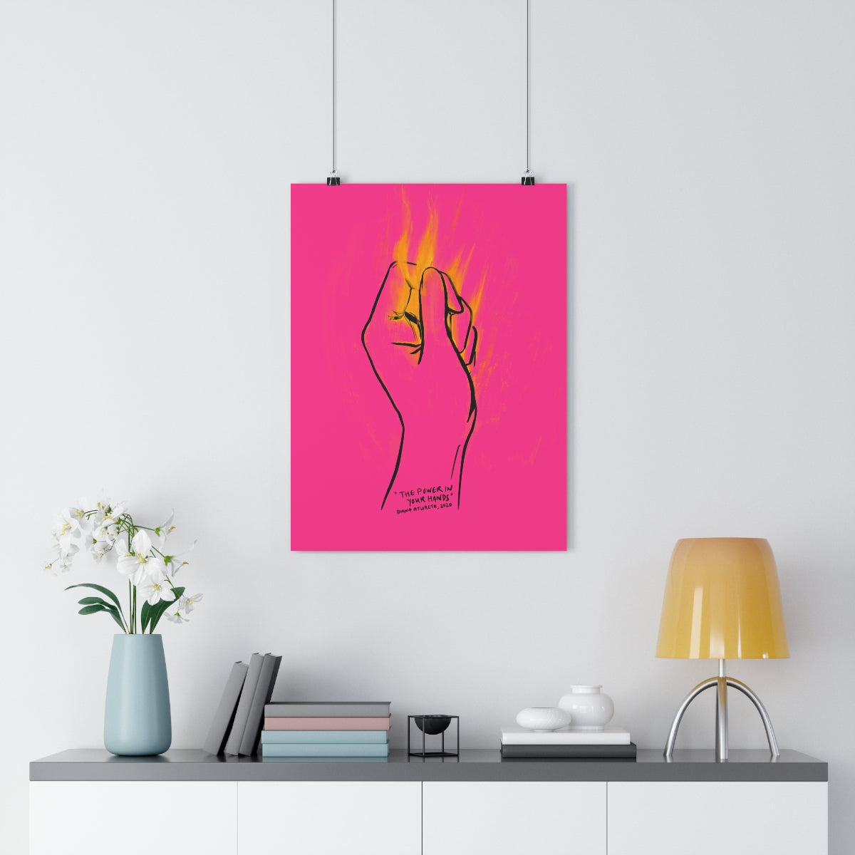 The Power in Your Hands (Pink) - Giclée Art Print