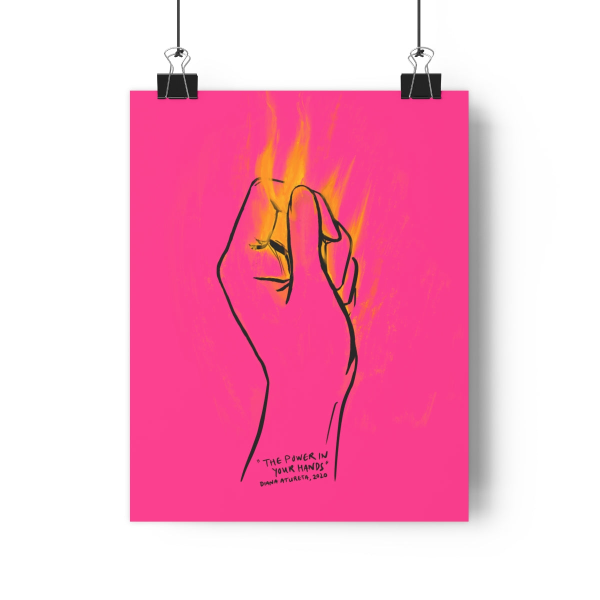 The Power in Your Hands (Pink) - Giclée Art Print